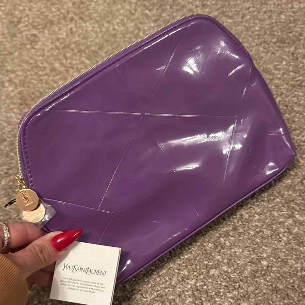 Yves Saint Laurent Glossy Purple Cosmetic bag